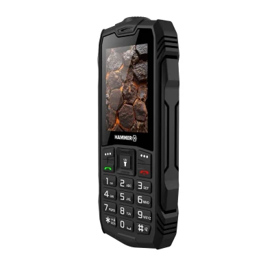 Hammer ROCK LTE  |  Black  |  2.4 "  |  IPS  |  48 MB  |  128 MB  |  Dual SIM  |  3G  |  Main camera resolution 2 MP  |  3000 mAh
