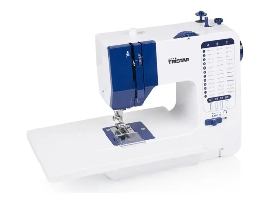 Tristar Sewing machine  |  SM-6005  |  Number of stitches 38  |  Number of buttonholes 1  |  White / Blue