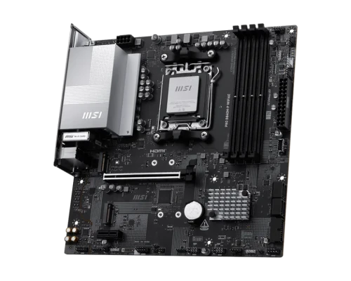 MSI PRO B840M-P WIFI6E  |  Procesora ģimene AMD  |  Procesora ligzda AM5  |  DDR5  |  Atbalstītās cietā diska interfeisi SATA, M.2  |  SATA savienotāju skaits 4