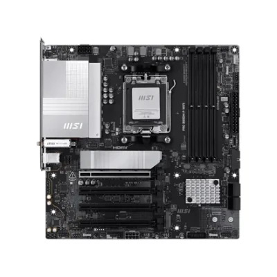 MSI PRO B850M-P WIFI  |  Processor family AMD B850  |  Processor socket AM5  |  DDR5  |  Supported hard disk drive interfaces SATA, M.2  |  Number of SATA connectors 4