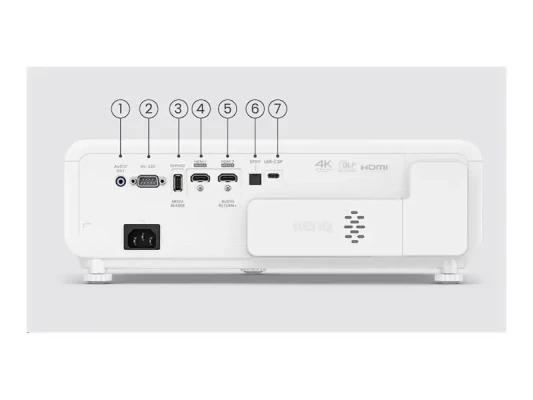 Benq X500i  |  4K UHD (3840 x 2160)  |  2200 ANSI lumens  |  White / Black  |  Wi-Fi