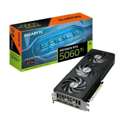 Gigabyte GeForce RTX 5060 Ti EAGLE MAX OC 16G  |  NVIDIA  |  16 GB  |  GeForce RTX 5060 Ti  |  GDDR7  |  HDMI portu skaits 1  |  PCI-E 5.0