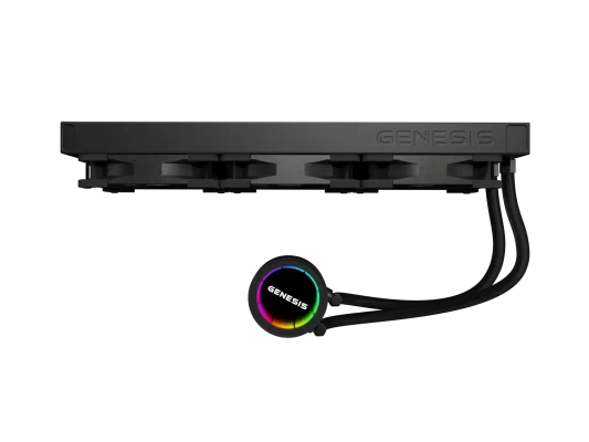 Genesis  |  Hydria 360  |  AIO Liquid CPU Cooler  |  Intel / AMD  |  Black