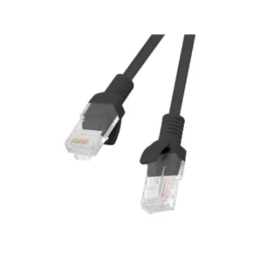 Lanberg  |  Patchcord CAT.5E UTP  |  PCU5-10CC-0050-BK  |  0.5 m  |  Black