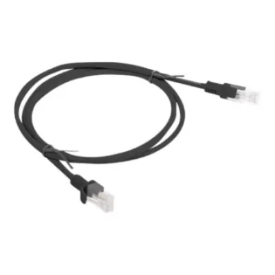 Lanberg  |  Patch cable - CAT 6  |  RJ-45 - male  |  RJ-45 - male  |  1 m  |  Black  |  RAL 9004