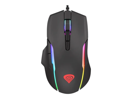 GENESIS Xenon 220 Gaming Mouse, 500 - 6400DPI, Wired, Black  |  Genesis