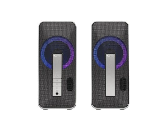 Genesis  |  Компьютерная колонка  |  Helium 100BT RGB  |  Bluetooth  |  Серебристый / Черный  |  Игровые колонки  |  Беспроводное соединение