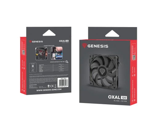 Genesis  |  Oxal 120  |  Korpusa ventilators  |  Melna