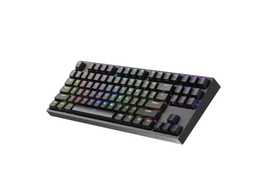 Genesis  |  Механическая игровая клавиатура  |  THOR 404 TKL RGB  |  Черная  |  Механическая игровая клавиатура  |  Проводная  |  США  |  USB Type-A  |  1005 г  |  Gateron Yellow Pro