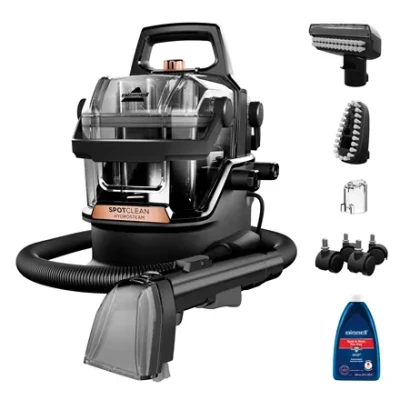 Bissell  |  Portable Carpet and Upholstery Cleaner  |  SpotClean HydroSteam Pro  |  Corded operating  |  Washing function  |  1000 W  |  Black