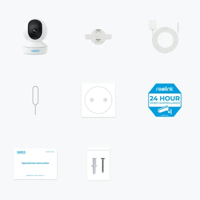 Reolink  |  Super HD Camera  |  E Series E320  |  PTZ  |  3 MP  |  4mm / F2.0  |  H.264  |  Micro SD, Max. 512 GB