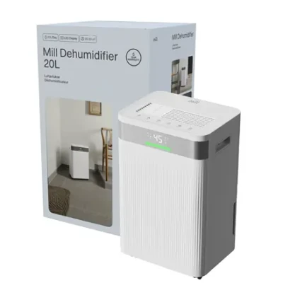 Mill Dehumidifier  |  MDH20  |  Suitable for rooms up to 20-30 m²  |  Water tank capacity 4 L  |  White