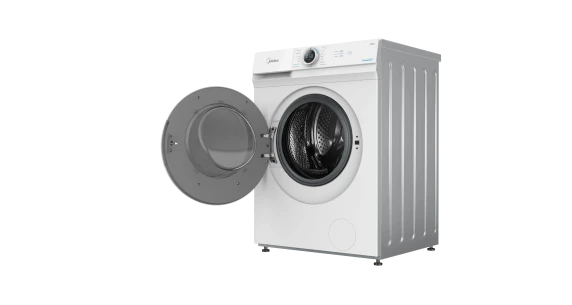 Midea Washing Machine  |  MF100W70 / W  |  Energy efficiency class D  |  Front loading  |  Washing capacity 7 kg  |  1200 RPM  |  Depth 40 cm  |  Width 60 cm  |  Display  |  LED  |  White