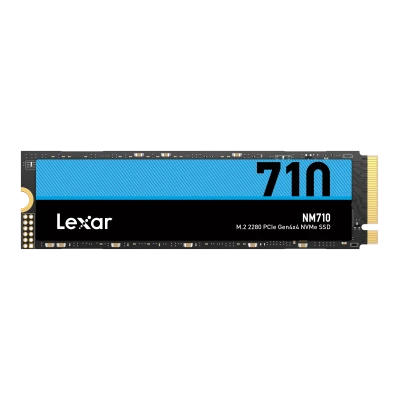 Lexar  |  M.2 NVMe SSD  |  NM710  |  1000 GB  |  SSD form factor M.2 2280  |  Solid-state drive interface PCIe Gen4x4  |  Read speed 5000 MB / s  |  Write speed 4500 MB / s