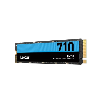 Lexar  |  M.2 NVMe SSD  |  NM710  |  1000 GB  |  SSD form factor M.2 2280  |  Solid-state drive interface PCIe Gen4x4  |  Read speed 5000 MB / s  |  Write speed 4500 MB / s