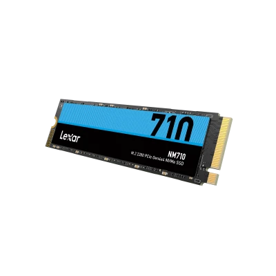 Lexar  |  M.2 NVMe SSD  |  NM710  |  1000 GB  |  SSD form factor M.2 2280  |  Solid-state drive interface PCIe Gen4x4  |  Read speed 5000 MB / s  |  Write speed 4500 MB / s