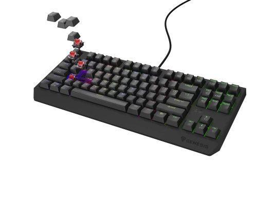 Genesis THOR 230 TKL  |  Mechanical Gaming Keyboard  |  Wired  |  US  |  Black  |  USB Type-A  |  Linear