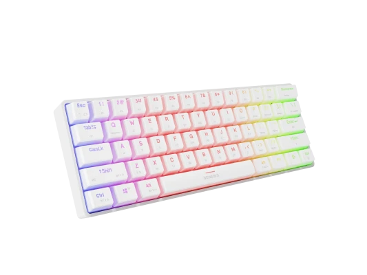 Genesis THOR 660 G2  |  Gaming keyboard  |  Wireless / Wired  |  US  |  White  |  2.4 GHz, Bluetooth, USB  |  Linear