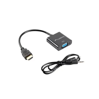 Lanberg HDMI, Mini Jack 3.5 mm, VGA Adapter  |  AD-0017-BK  |  20 m