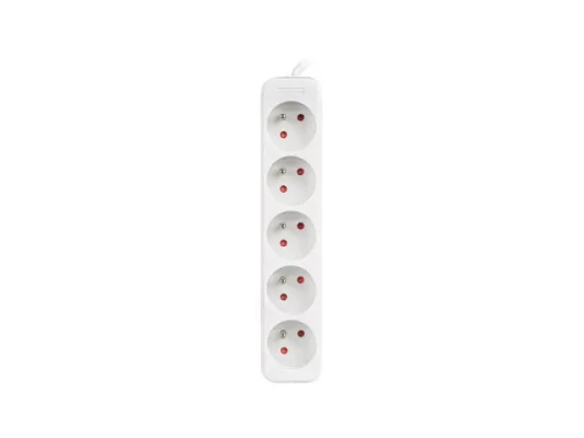 Lanberg Cable Power Strip, 5X French Outlets Quality-Grade Copper, 1.5 m  |  PS0-05E-0150-W