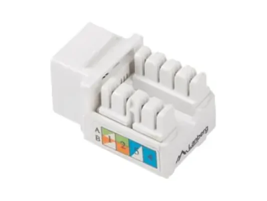 Lanberg  |  Keystone Module RJ45 to LSA CAT.5E, UTP  |  KSU5-1090  |  White