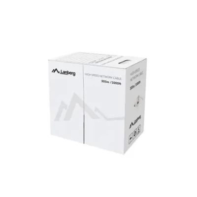 Lanberg  |  LAN Cable Cat.6 UTP, Solid CU Fluke Passed  |  LCU6-12CU-0305-S  |  305 m  |  Grey