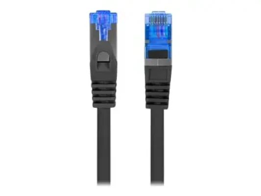 Lanberg  |  Patchcord Cat.6A S / FTP LSZH CCA  |  PCF6A-10CC-0150-BK  |  1.5 m  |  Black