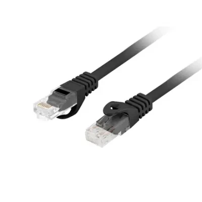 Lanberg  |  Patchcord Cat.6 UTP LSZH CU  |  PCU6-10CU-0200-BK  |  2 m  |  Black