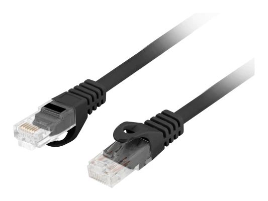 Lanberg  |  Patchcord Cat.6 UTP LSZH CU  |  PCU6-10CU-0200-BK  |  2 m  |  Black
