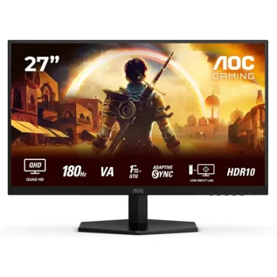 AOC  |  Q27G42XNE  |  27 "  |  VA  |  QHD  |  16:9  |  180 Гц  |  1 мс  |  2560 x 1440 пикселей  |  300 кд / м²  |  Количество HDMI портов 2  |  Черный