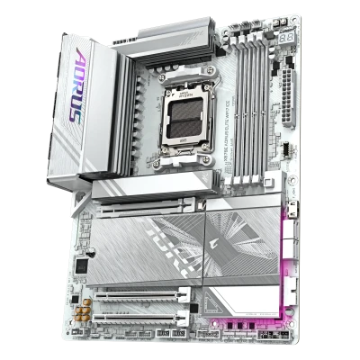 Gigabyte X870E AORUS ELITE WIFI7 ICE  |  Processor family AMD  |  Processor socket AM5  |  DDR5  |  Supported hard disk drive interfaces SATA, M.2  |  Number of SATA connectors 4