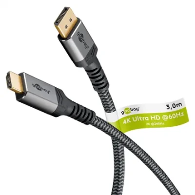 Goobay DisplayPort to HDMI Cable  |  65270  |  3 m