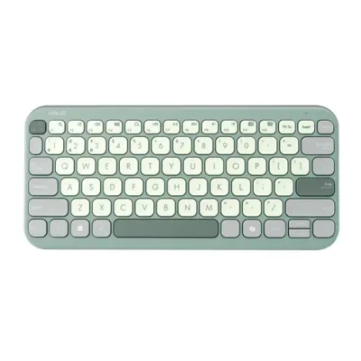 Asus Marshmallow KW100  |  Keyboard  |  Wireless  |  US International  |  Green Tea Latte  |  Bluetooth