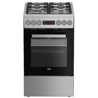 BEKO Cooker  |  FSM52321DXDT  |  Hob type Gas  |  Oven type Electric  |  Stainless Steel  |  Width 50 cm  |  Grilling  |  Depth 60 cm  |  60 L