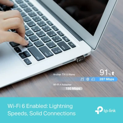 TP-LINK AX300 Nano Wi-Fi 6 Wireless USB Adapter  |  Archer TX1U Nano