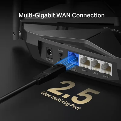Mercusys AX3000 Dual-Band Wi-Fi 6 Router  |  MR85X  |  802.11ax  |  Ethernet LAN (RJ-45) ports 3  |  Mesh Support Yes  |  MU-MiMO No  |  No mobile broadband