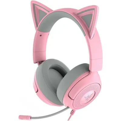 Razer Spēļu austiņas  |  Kraken Kitty V3 X  |  Vadu  |  Ap ausīm  |  Mikrofons  |  Kvarts