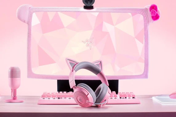Razer Spēļu austiņas  |  Kraken Kitty V3 X  |  Vadu  |  Ap ausīm  |  Mikrofons  |  Kvarts