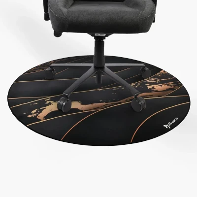 Arozzi Zona Round Floor Pad  |  Black / Gold