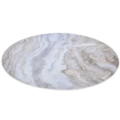 Arozzi Zona Round Floor Pad  |  White Marble