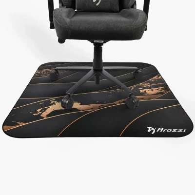 Arozzi Zona Square Floor Pad  |  Black / Gold