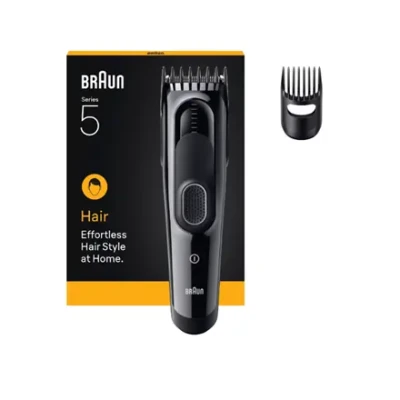 Braun Hair Clipper  |  HC5510 Series 5  |  Cordless  |  Number of length steps 9  |  Black