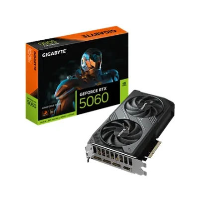 Gigabyte GeForce RTX 5060 WINDFORCE OC 8G  |  NVIDIA  |  8 GB  |  GeForce RTX 5060  |  GDDR7  |  HDMI ports quantity 1  |  PCI-E 5.0