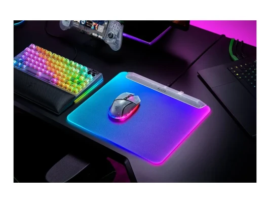Razer RGB Gaming Mouse Mat  |  Firefly V2 Pro  |  Phantom White Edition