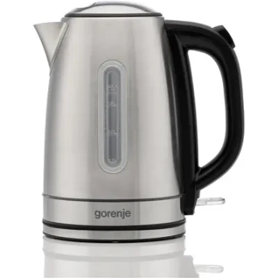 Чайник Gorenje  |  K17DS  |  Электрический  |  2200 Вт  |  1.7 л  |  Нержавеющая сталь  |  360° вращающаяся база  |  Нержавеющая сталь