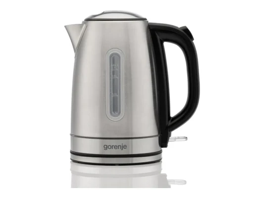 Чайник Gorenje  |  K17DS  |  Электрический  |  2200 Вт  |  1.7 л  |  Нержавеющая сталь  |  360° вращающаяся база  |  Нержавеющая сталь