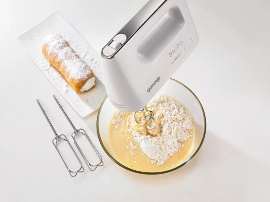 Gorenje  |  Hand Mixer  |  M460CDC  |  Hand Mixer  |  460 W  |  Number of speeds 5  |  Turbo mode  |  White
