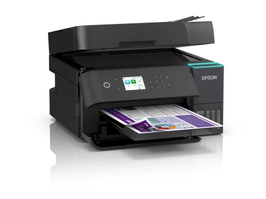 Epson Multifunctional printer  |  EcoTank L6370  |  Inkjet  |  Colour  |  A4  |  Wi-Fi  |  Black