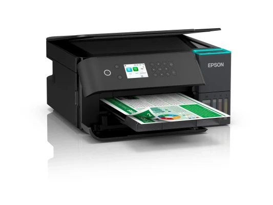 Многофункциональные принтеры Epson  |  EcoTank L6360  |  Струйный  |  Цветной  |  A4  |  Wi-Fi  |  Черный