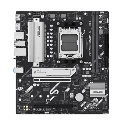Asus PRIME B850M-K  |  Processor family AMD  |  Processor socket AM5  |  DDR5  |  Supported hard disk drive interfaces SATA, M.2  |  Number of SATA connectors 4